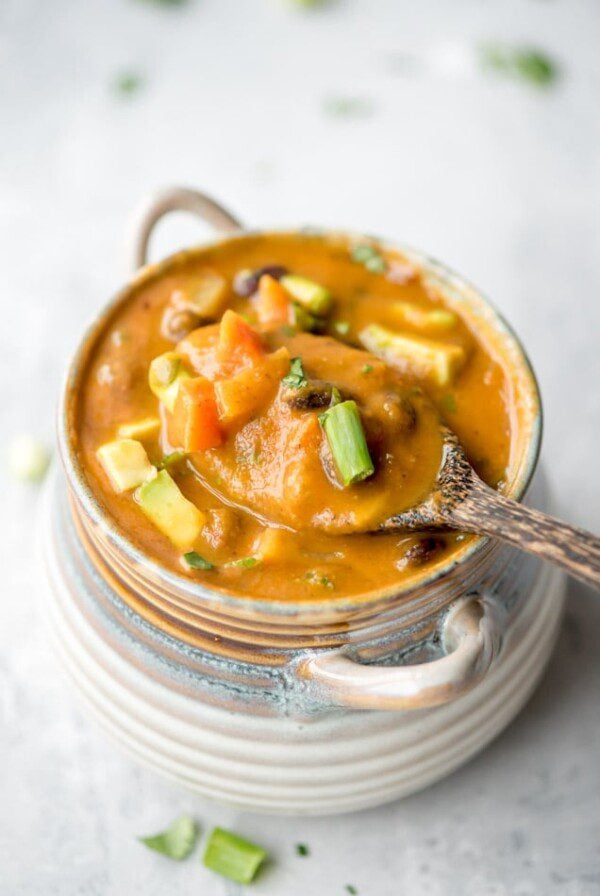 Spicy Vegan Black Bean Soup